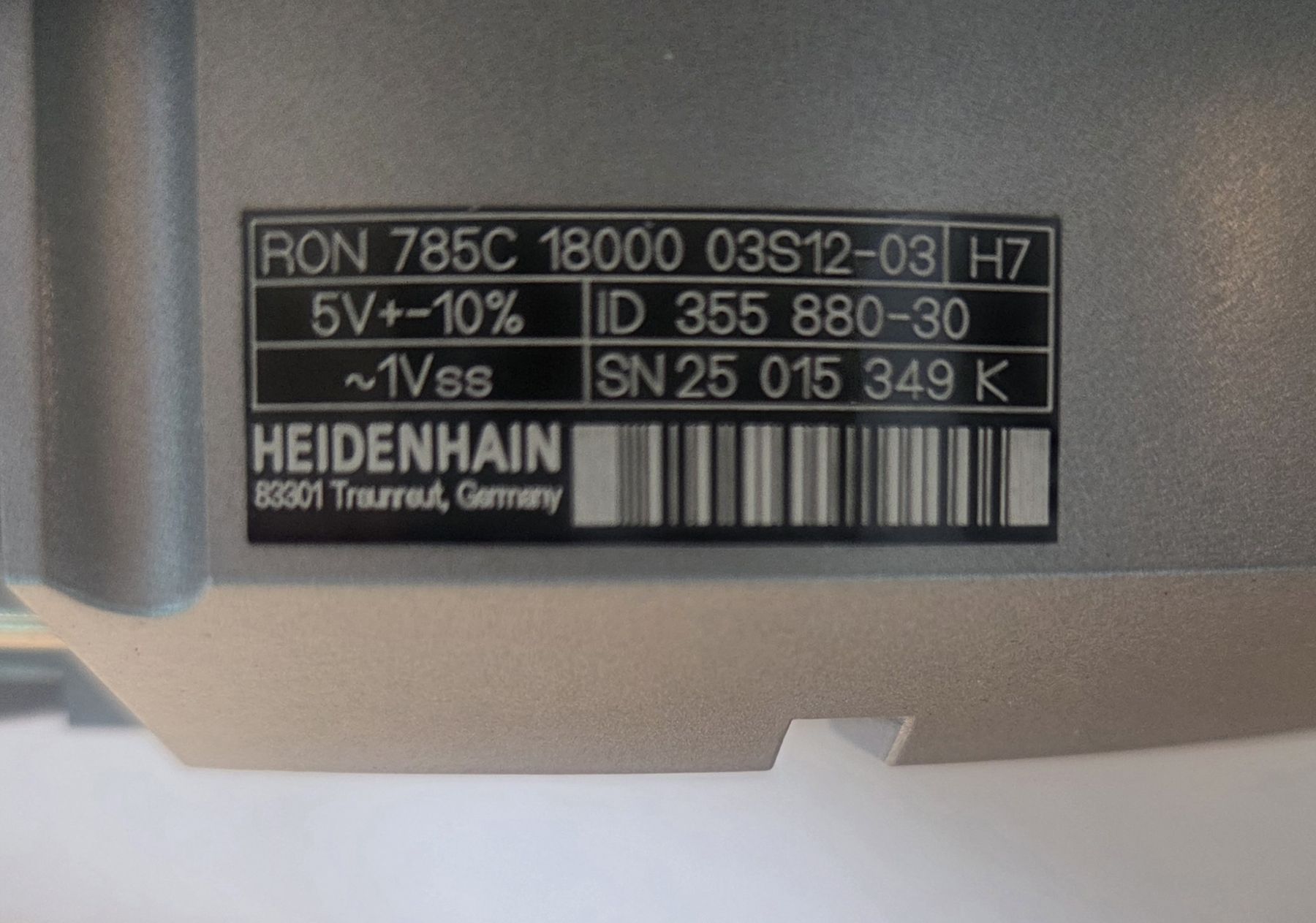 Heidenhain Altro per industria metallurgica: HEIDENHAIN RON 785C – Nuovo e nell'imballaggio originale da Quartino venduto da 123HOBIT