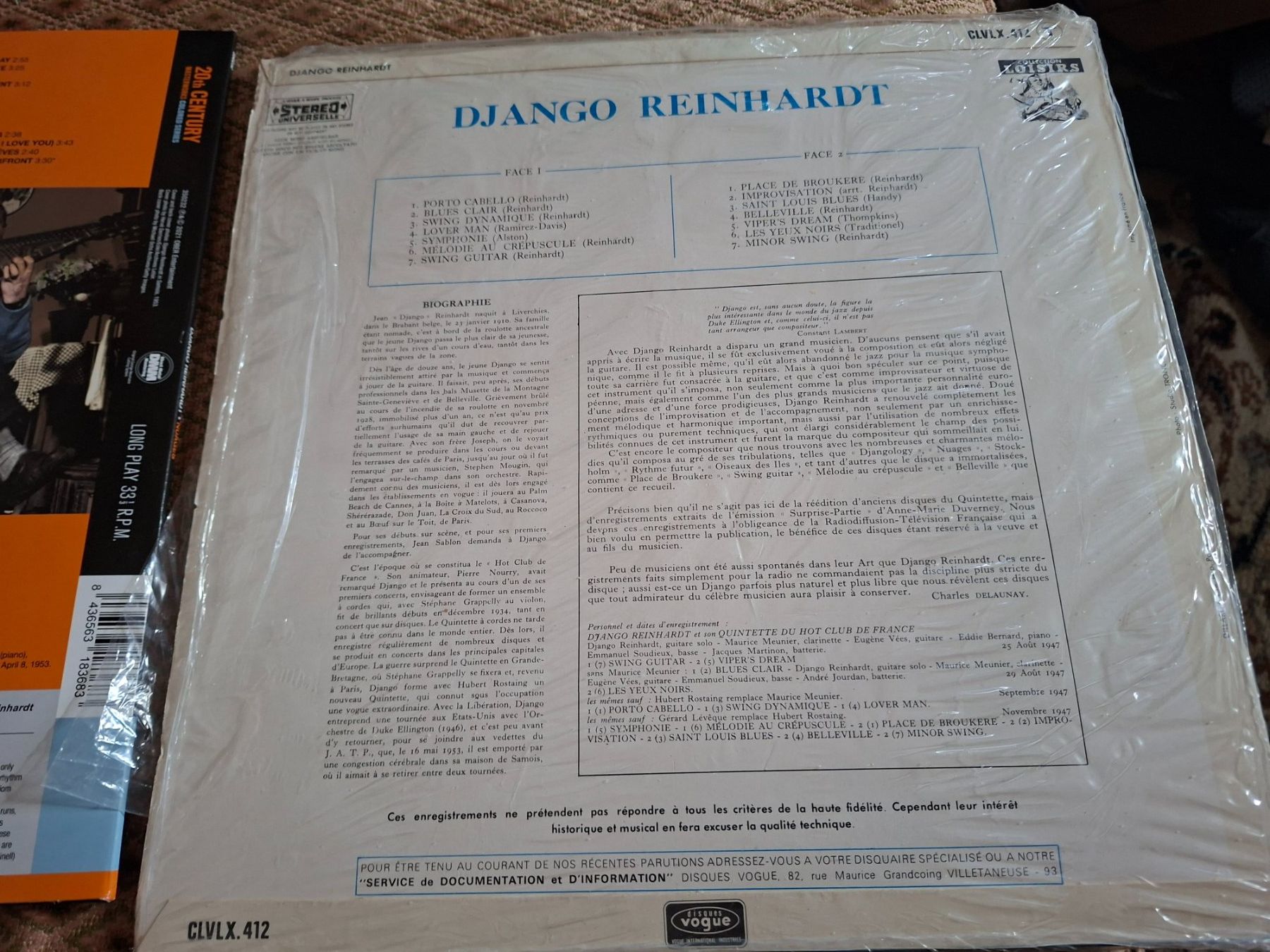 Schallplatten: Django Reinhardt - 2 Lp's – Gebraucht aus Bernex von Wannabehasbeen01 4