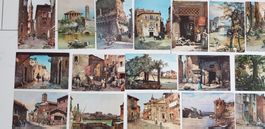 Rarität 38 Postkarten Roma sparita Kunst
