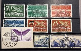 F4y Hochwertiges Lot Flugposr Kat.Zst. 242.-