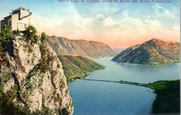 1925 LAGO DI LUGANO POSTKARTE GELAUFEN - EA8