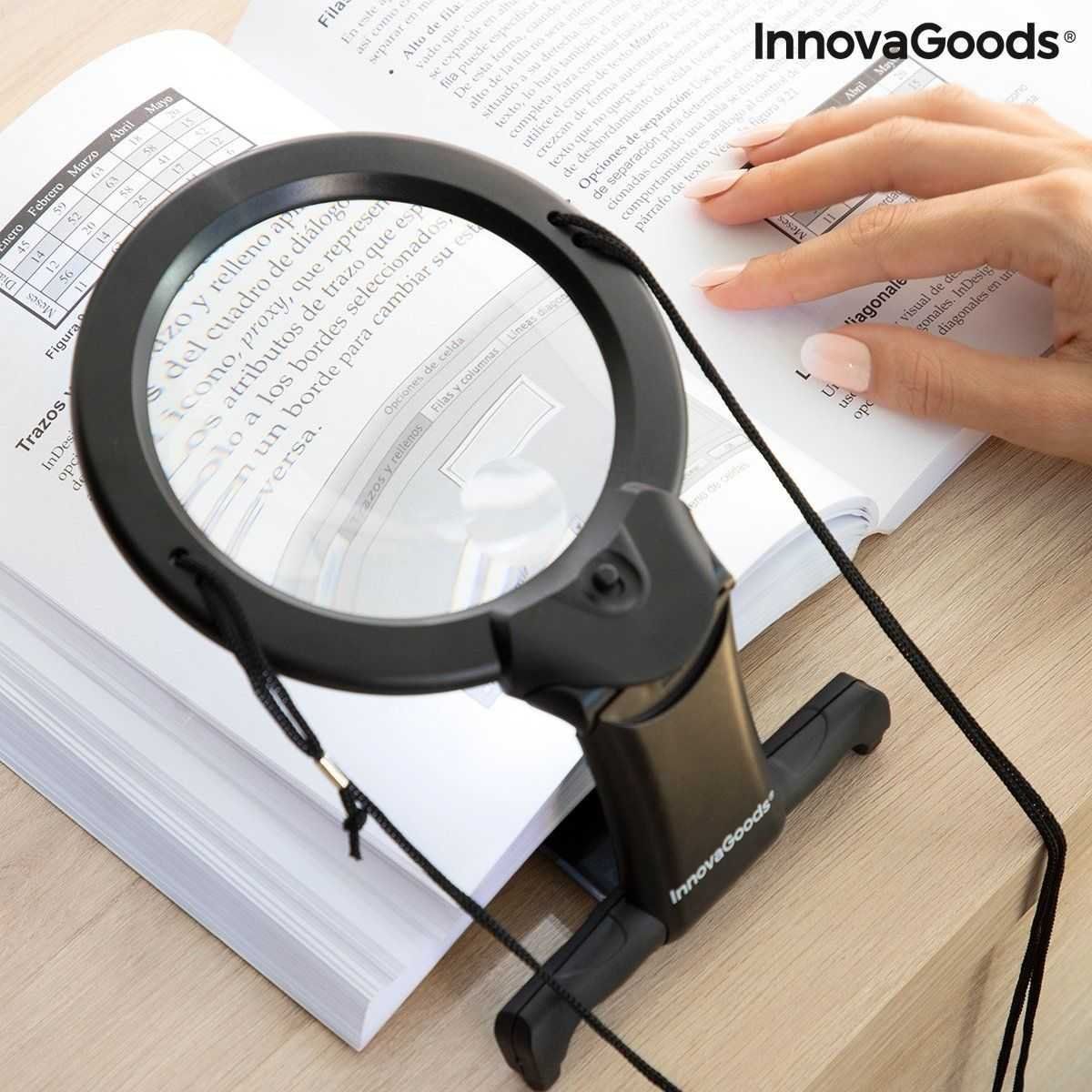 Altro per Ottica: Freihand-Lupe mit LED-Licht zum Umhängen oder Aufstellen – Nuovo e nell'imballaggio originale da Giubiasco venduto da news-shop 3
