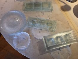 Glasgeschirr, verschiedene Formen