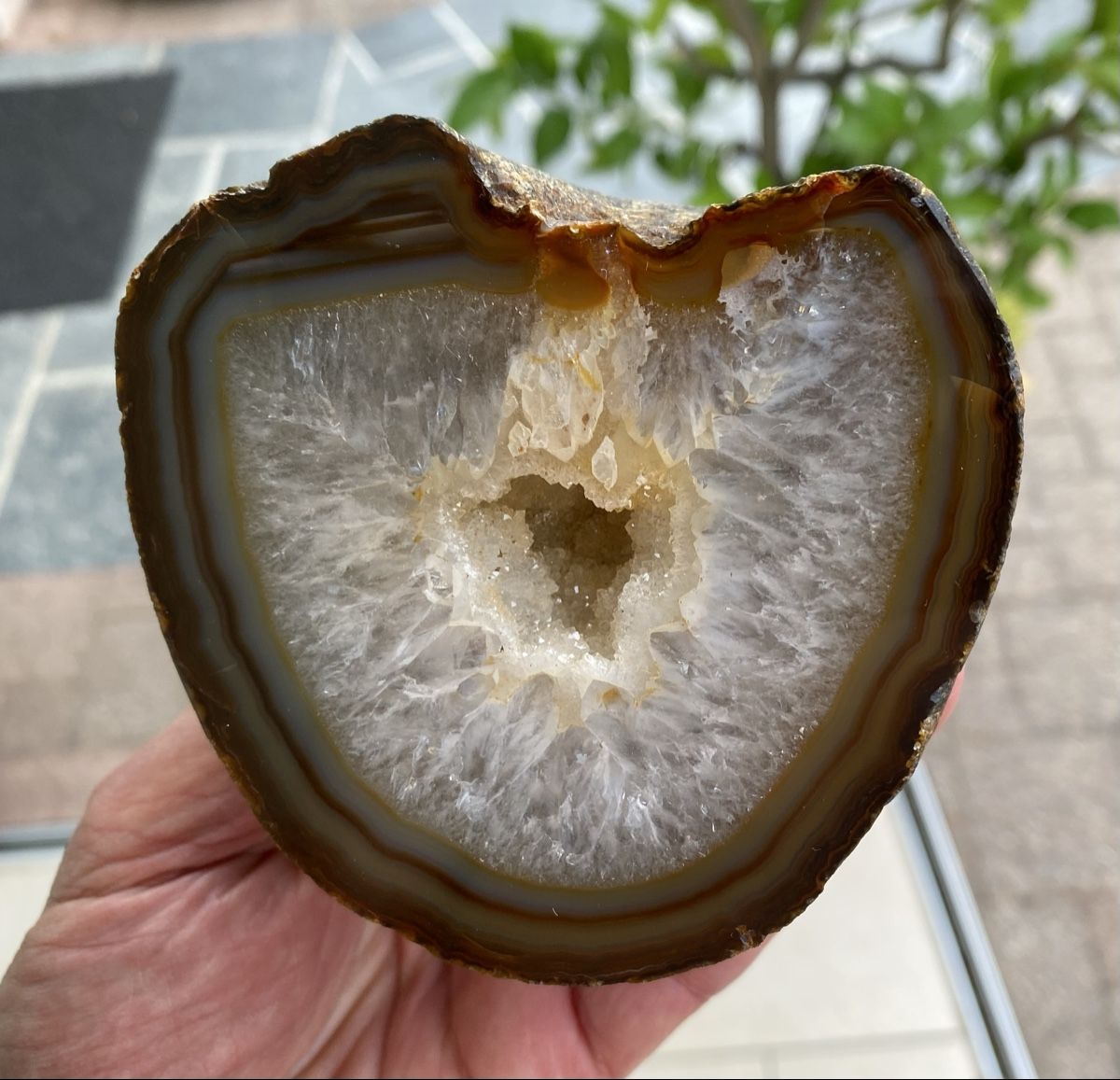 Minerali & Pietre curative: Schöne Achat Geode – Usato da Selzach venduto da 321compac 3