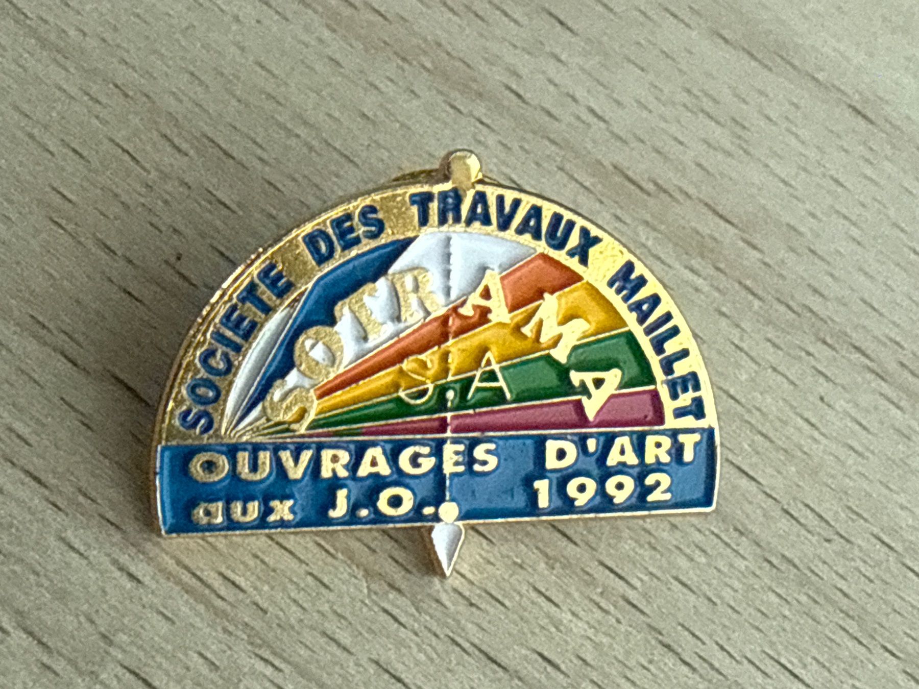 Placchette & Badge: Pin  S.A. Ouvrages d'Art 1992 J.S. – Usato da Glattbrugg venduto da Schweigmatt