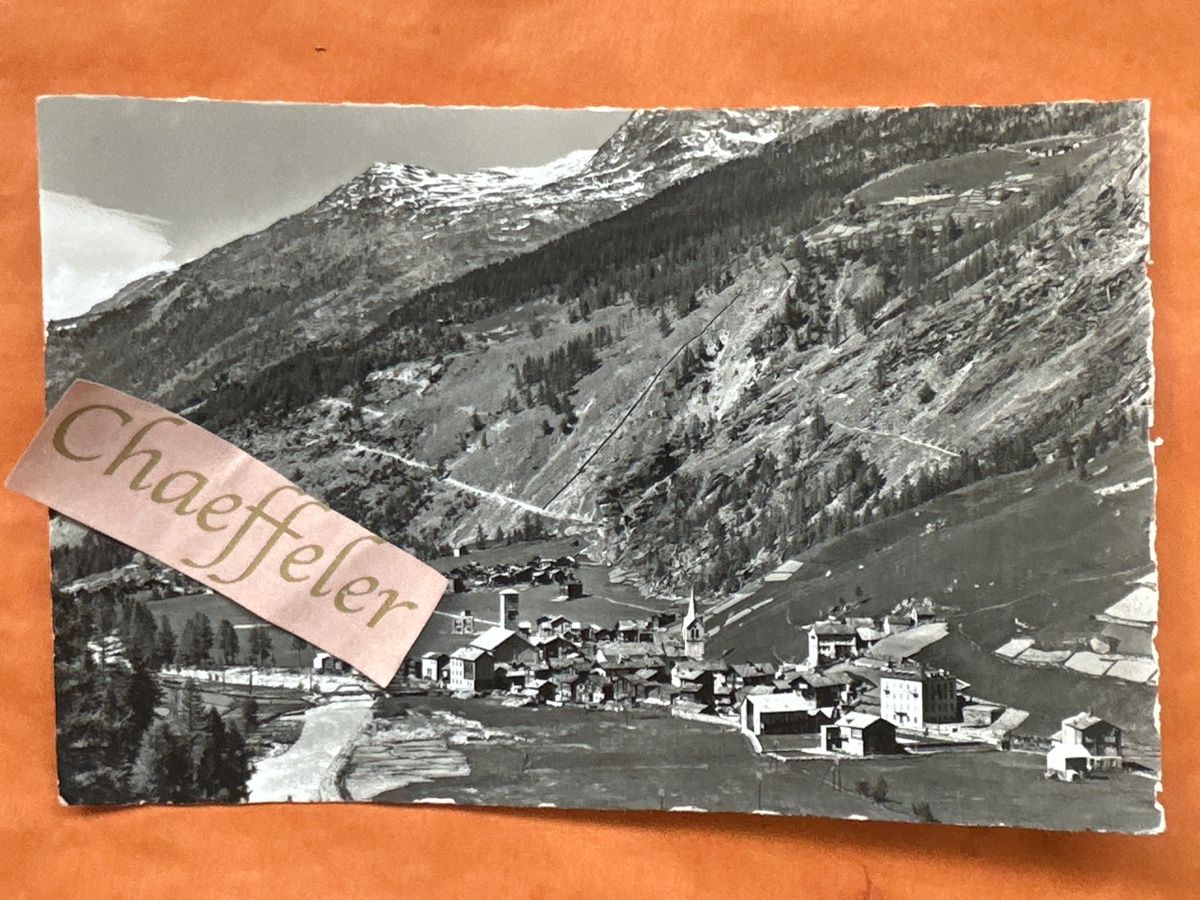 Cartoline postali: 1947 Saas-Grund  Walliser Alpen – Usato da Zürich venduto da Chaeffeler