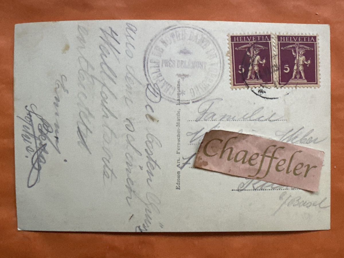 Cartoline postali: 1923 Delsberg/Vorbourg mit Briefmarken! – Usato da Zürich venduto da Chaeffeler 1