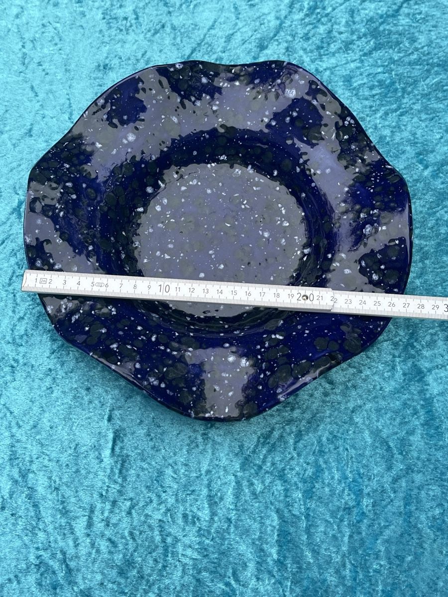 Servierplatten: Schale Keramik blau weiss Unikat – Gebraucht aus Bolligen von Vroni23 3