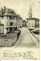 St.Gallen Gallusstrasse 1902 / Rasierklingenstempel