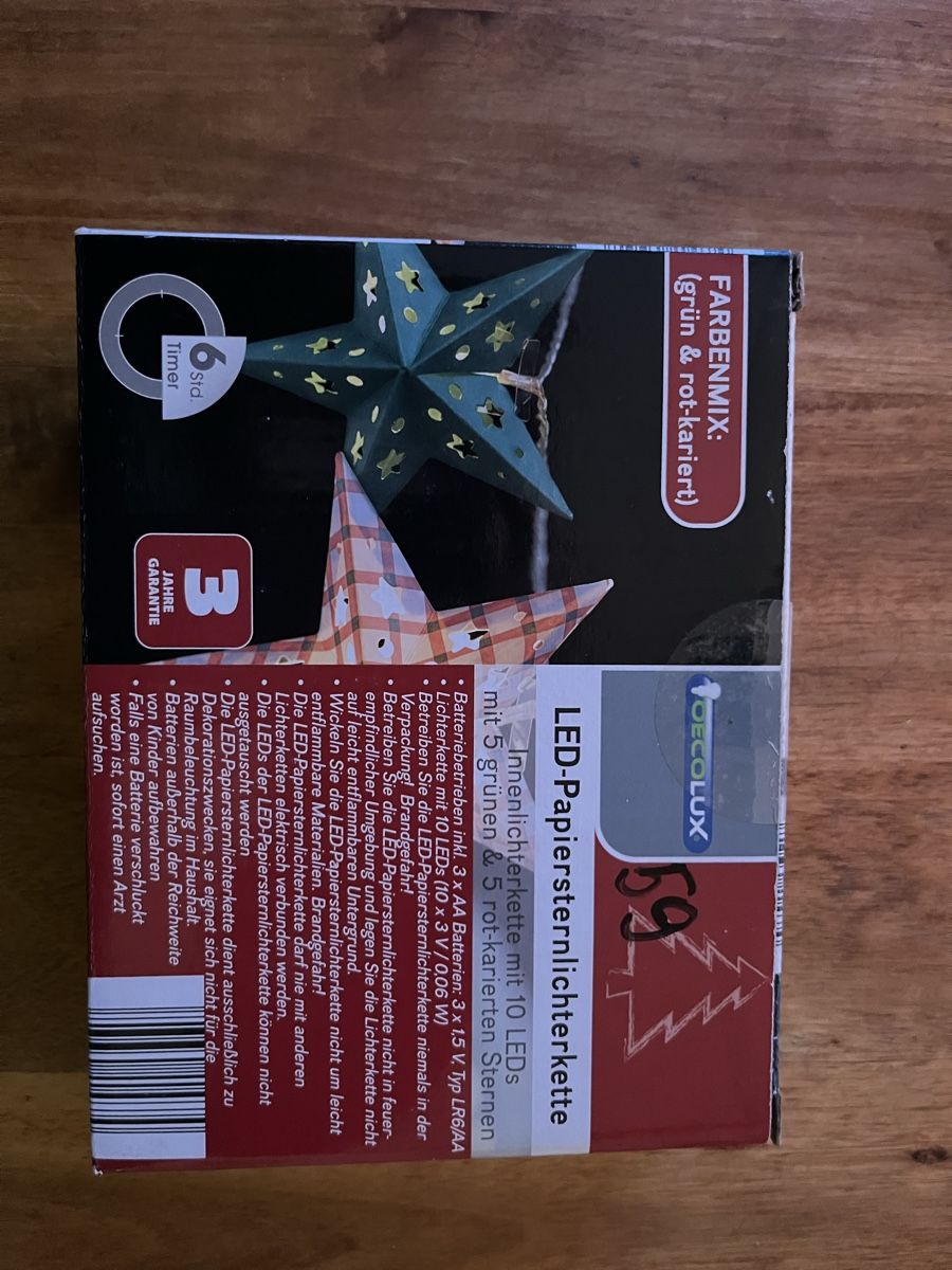 Lichterketten & Leisten: LED Stern Lichterkette – Neu und originalverpackt aus Dietikon von Ute7092 2