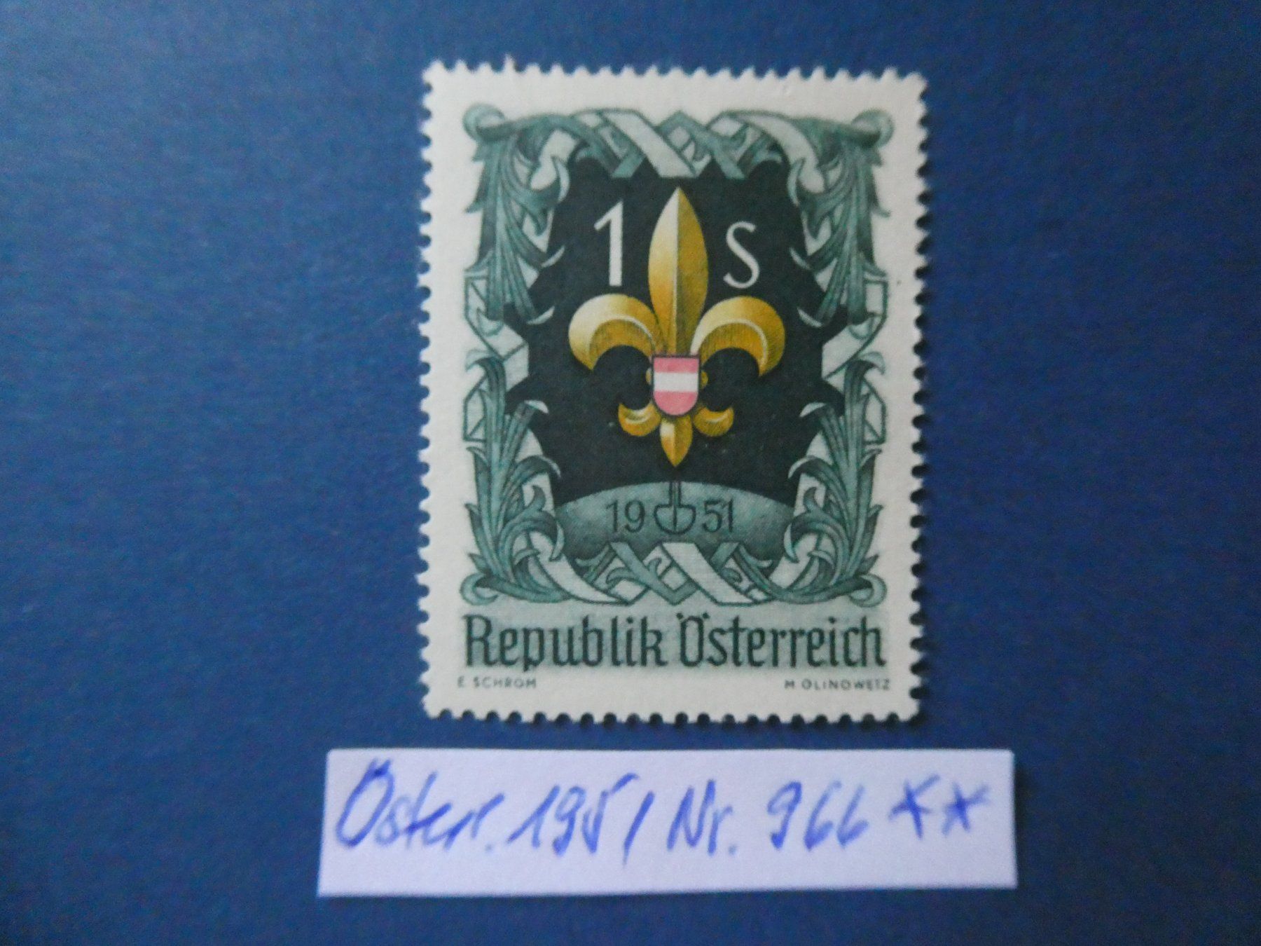 Alle Briefmarken: Österreich 1951 Nr. 966 postfrisch ** – Gebraucht aus Lausen von Herbamare01