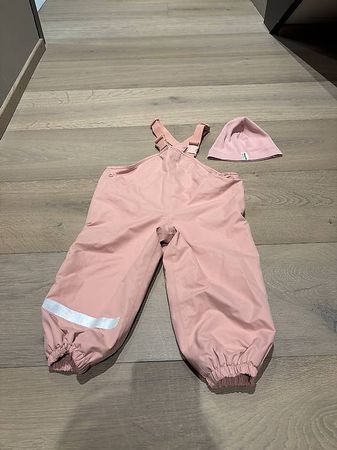 Regenhose gefüttert Tchibo & Mütze 86/92