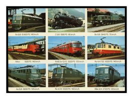 LOCOMOTIVES SUISSES - 1970 "9 Modèles"