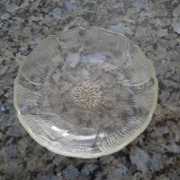 3 mittelgrosse Glasteller (Salat/Dessert)