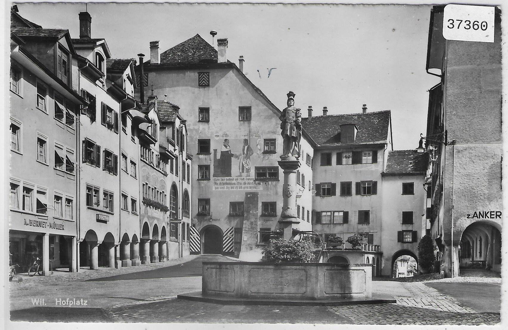 Cartoline postali: Wil Wyl SG - Hofplatz – Usato da Ettingen venduto da Kartenplanet