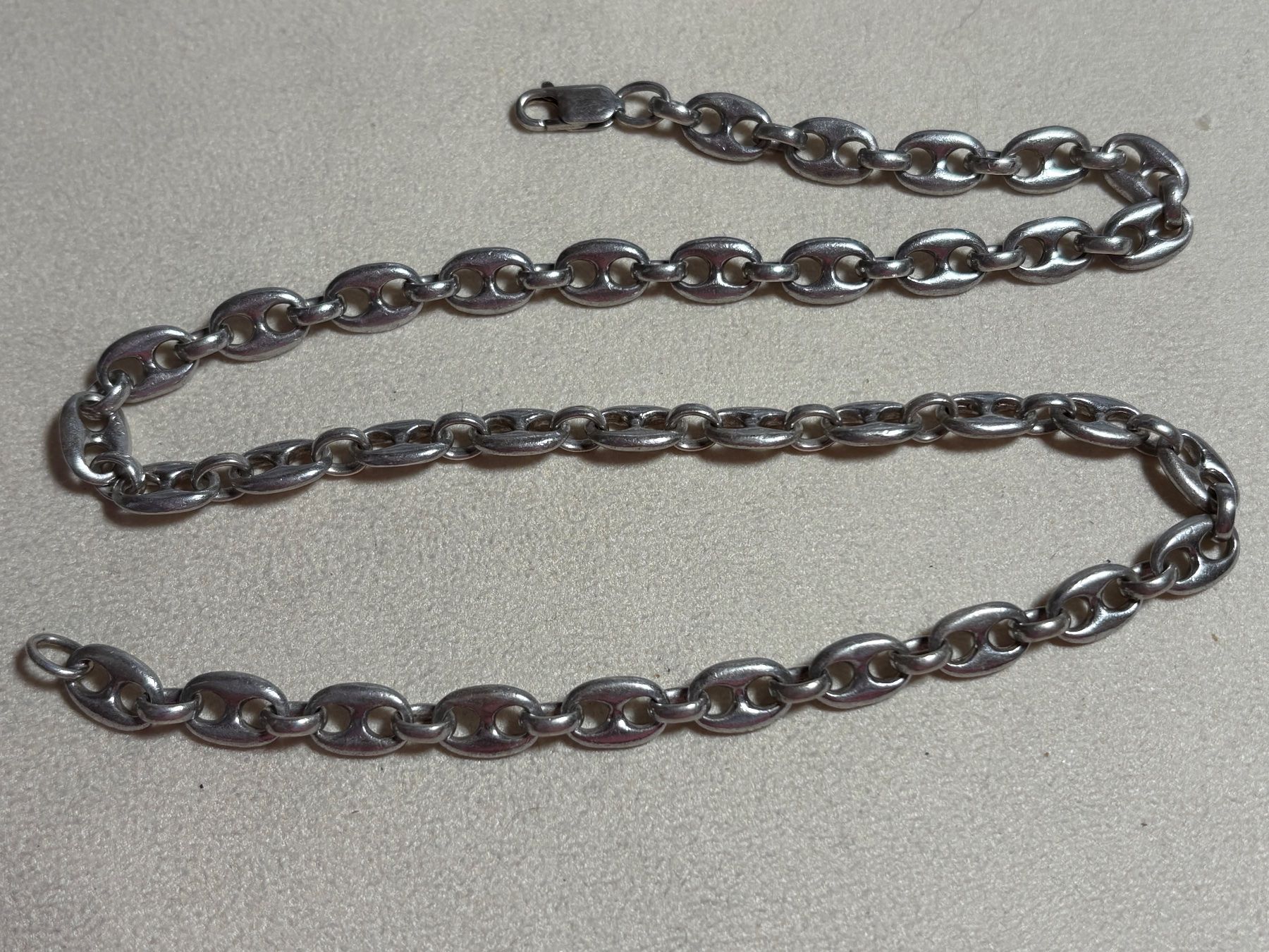 Colliers: Schiffsankerkette 50 cm, , 45 Gramm schwer – D'occasion à St. Peterzell par verena40 3