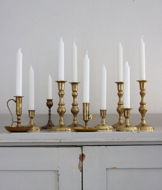 Portacandele: Grosse Kerzenständer 3er Set Silber – Usato da Zürich venduto da its-love 8