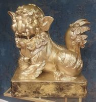 Tempelwächter Gold Dekorationsfigur