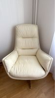 Armchair leather cream color used condition