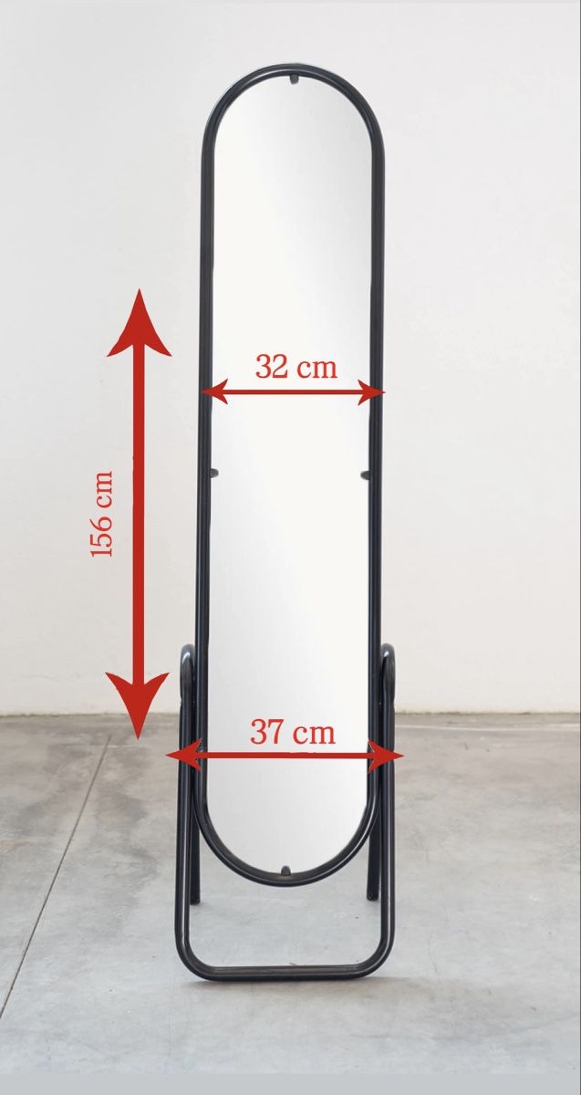 Specchi: Standspiegel schwarz oval – Usato da Baar venduto da -fatos- 2