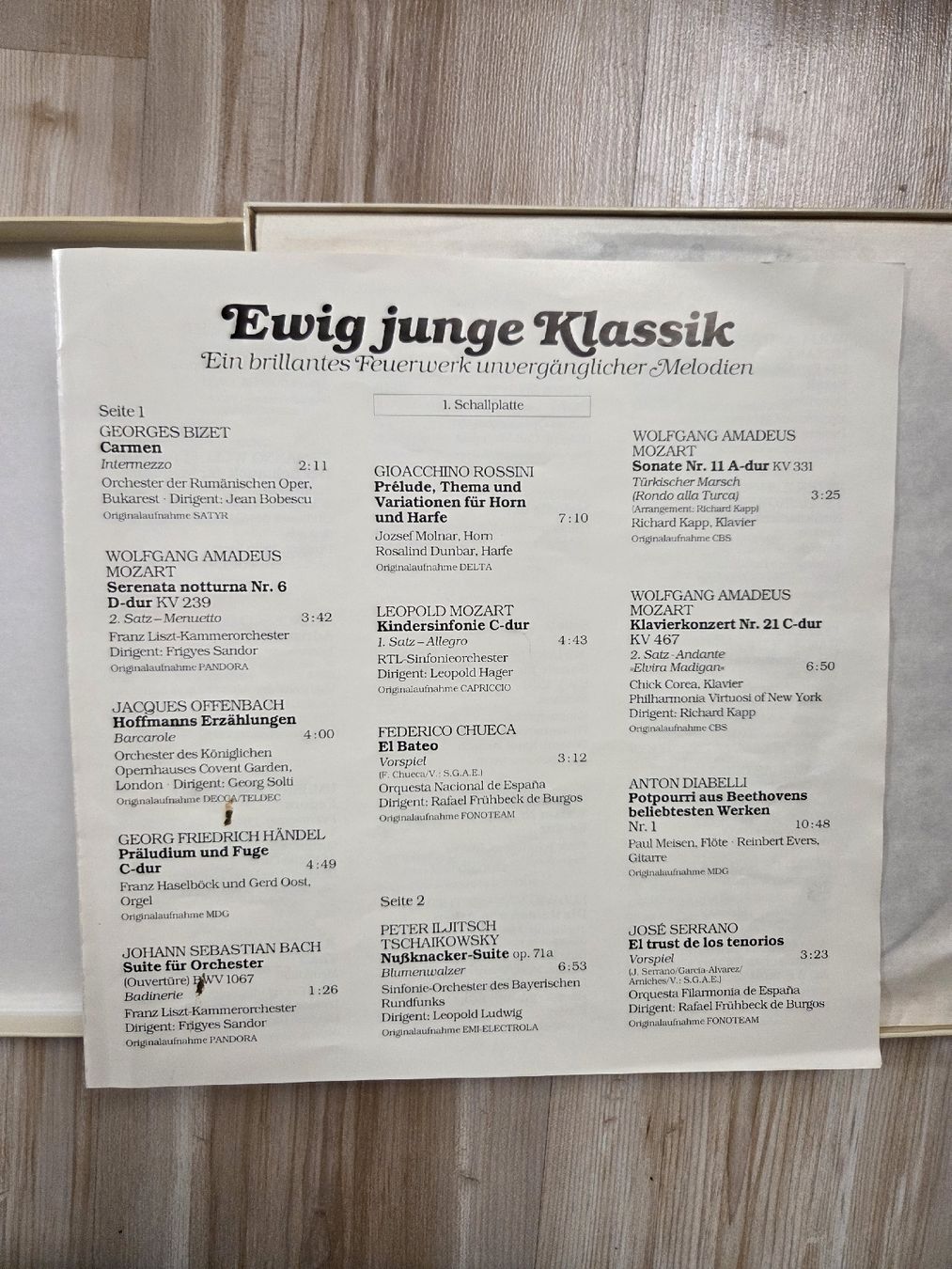 Schallplatten: Ewig junge Klassik - Schallplatten-Sammlung – Gebraucht aus Jegenstorf von AloeVera19 1