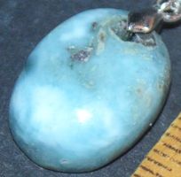 Anhänger L-4242 – Larimar Cabochon 16X12mm