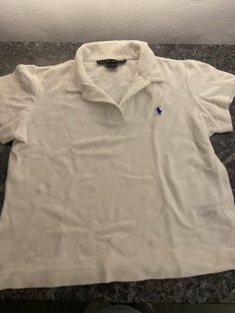 Ralph Lauren Polo Shirt, Frottee, weiß, Gr M (38/40)