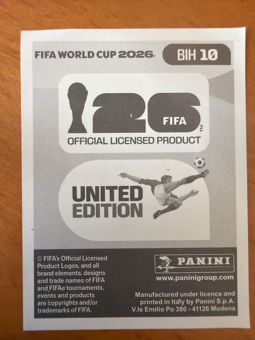 Panini Sammelbilder & Trading cards: Panini BIH10 – Neu (gemäss Beschreibung) aus Susten von Rechnun 1