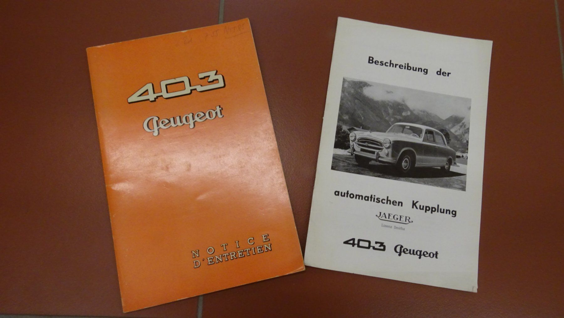 Peugeot Documenti: Peugeot 403 – Usato da Safenwil venduto da efclassics