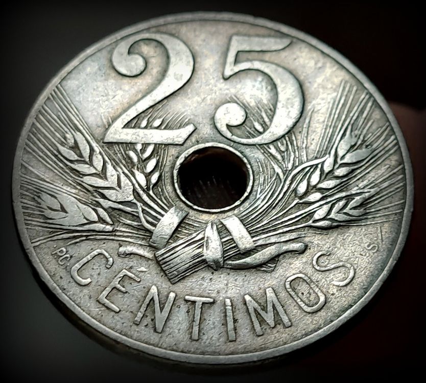 SPANIEN 25 CENTIMOS 1927 (Gebraucht) in Winterthur für CHF 3 – mit ...