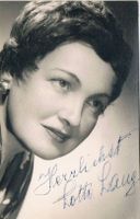 Lotte Lang 1900-85 Autogramm signiert Vintage Foto 9x14cm