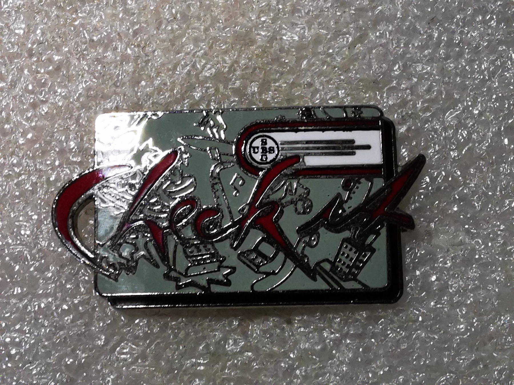 Placchette & Badge: Ansteckpin 62: UBS SBG Check It – Usato da Oppligen venduto da Pin-Fall-Shop