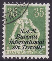Dienstmarke BIT SBK-Nr. 6 (Helvetia 1923) gestempelt