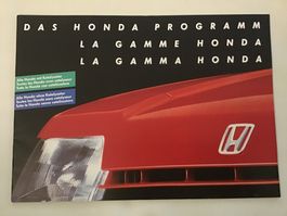 Honda Programm Verkaufsprospekt 1986 24 Seiten