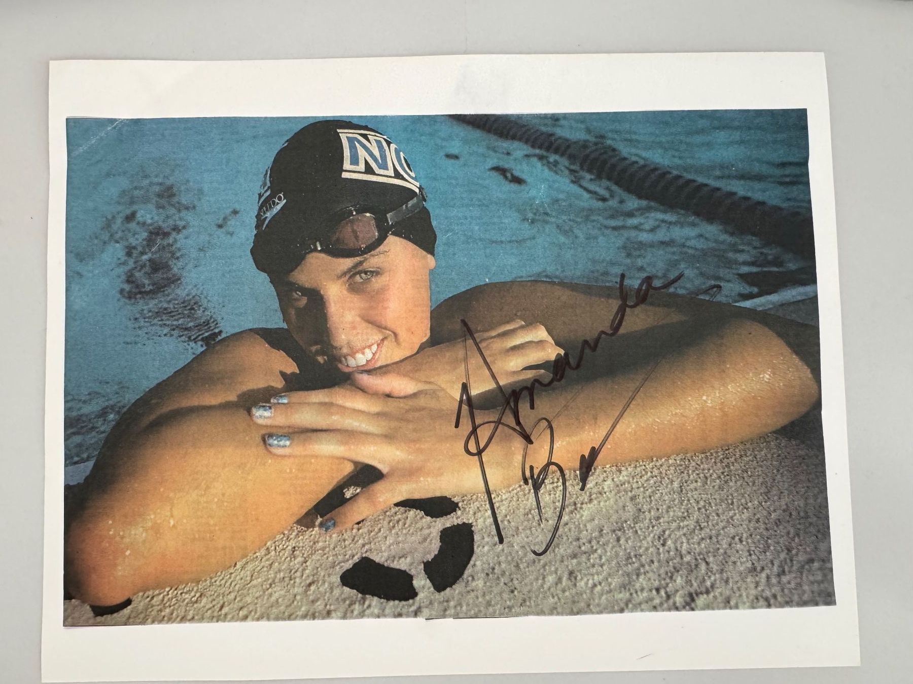Autogramme: Amanda Beard Autogramm, Schwimmerin, Olympia-Star! – Gebraucht aus Gockhausen von Porcini56