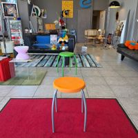 2003 orange Ikea Förby Stool Vinka Maria, Stapelbar Hocker