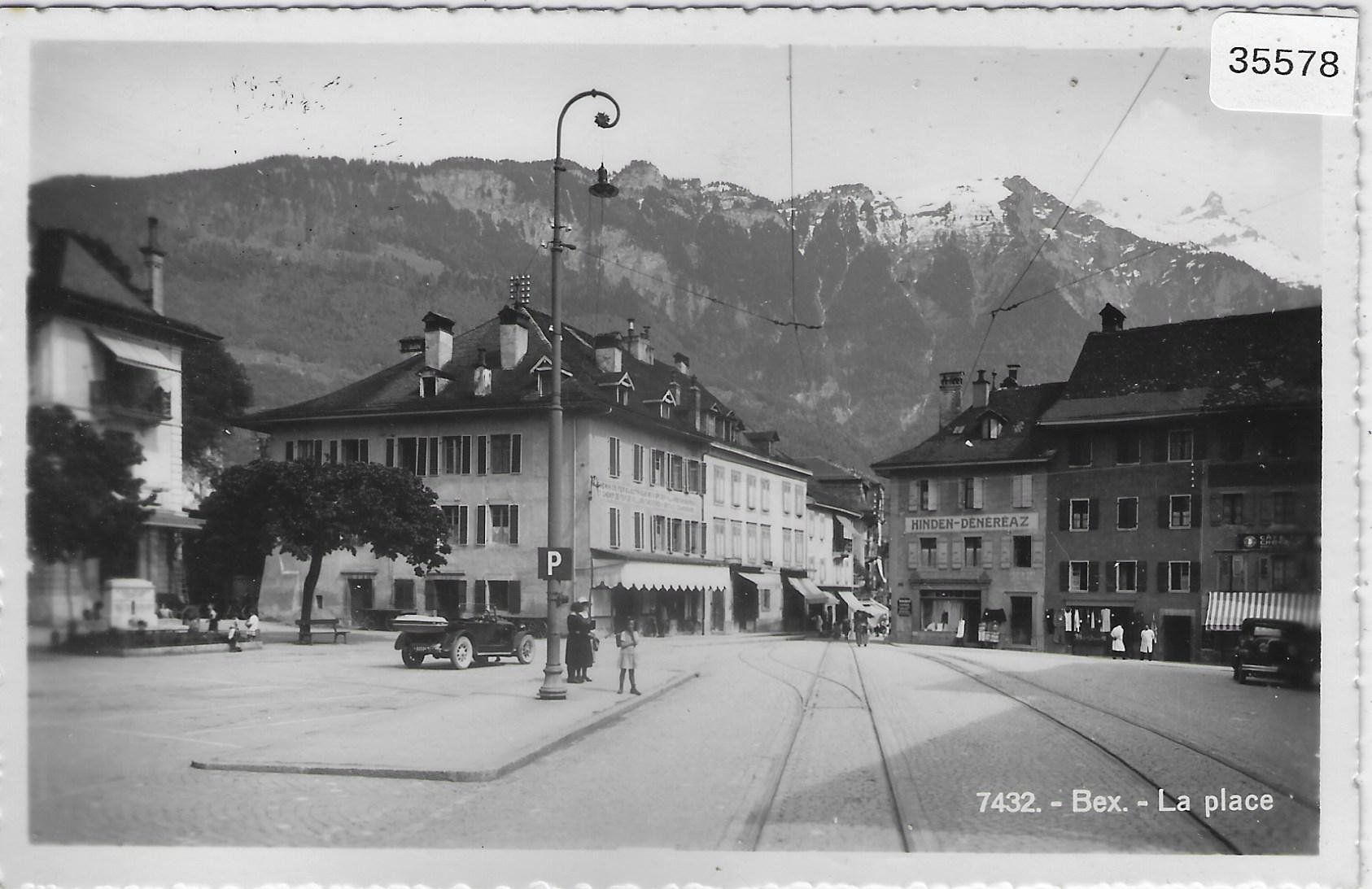 Cartes postales: Bex - La place - Auto – D'occasion à Ettingen par Kartenplanet