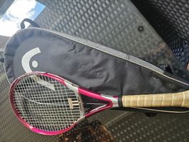 Tennisschläger Head Cross Bow mit Tasche rosa/silber