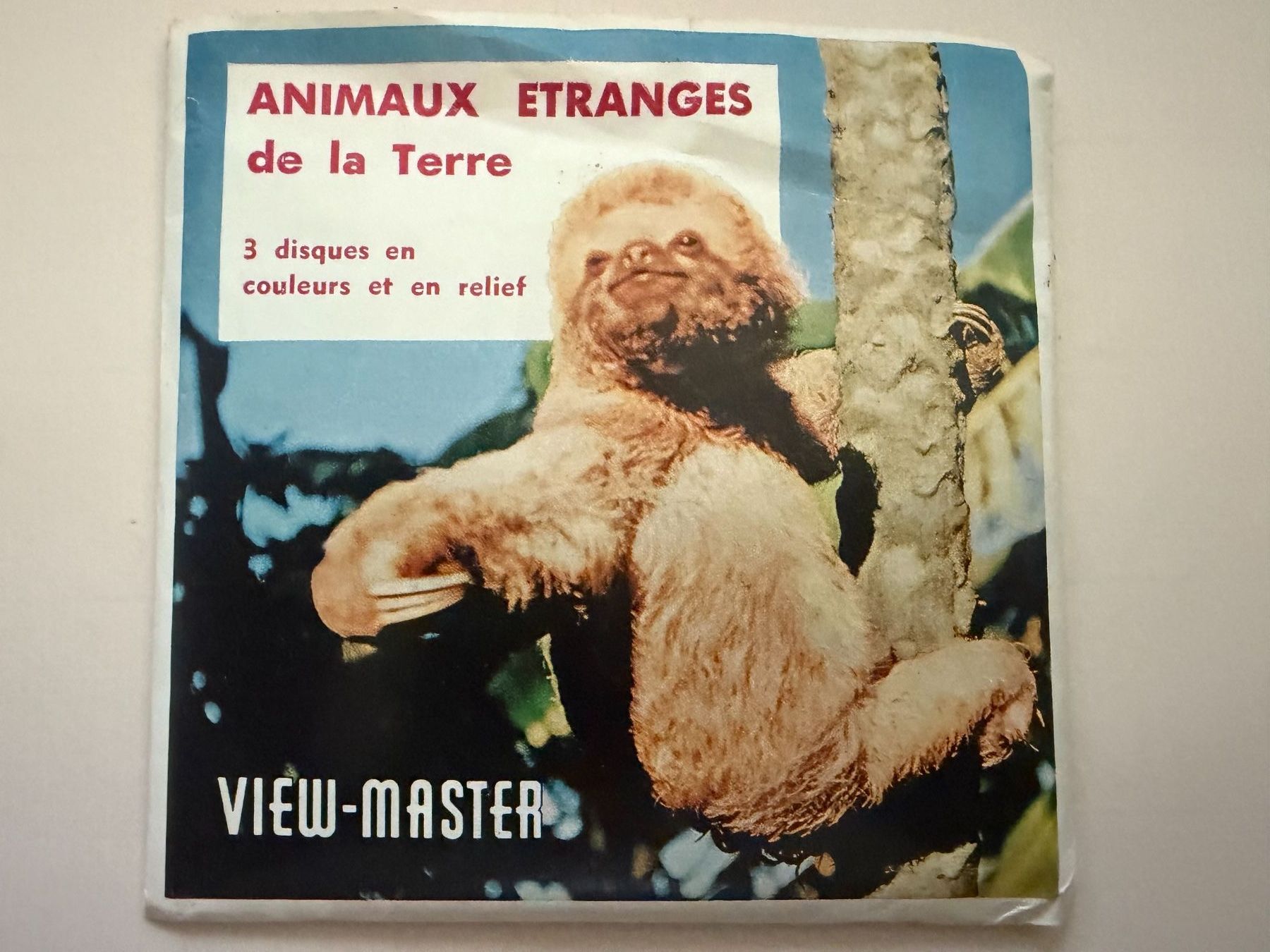 View-master Giocattoli: View-Master 3D: Nr. B 615 ANIMAUX ETRANGES de la Terre – Usato da Tegerfelden venduto da siebenmacky