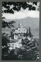 AK sw Locarno TI Madonna del Sasso ≈ 1960 