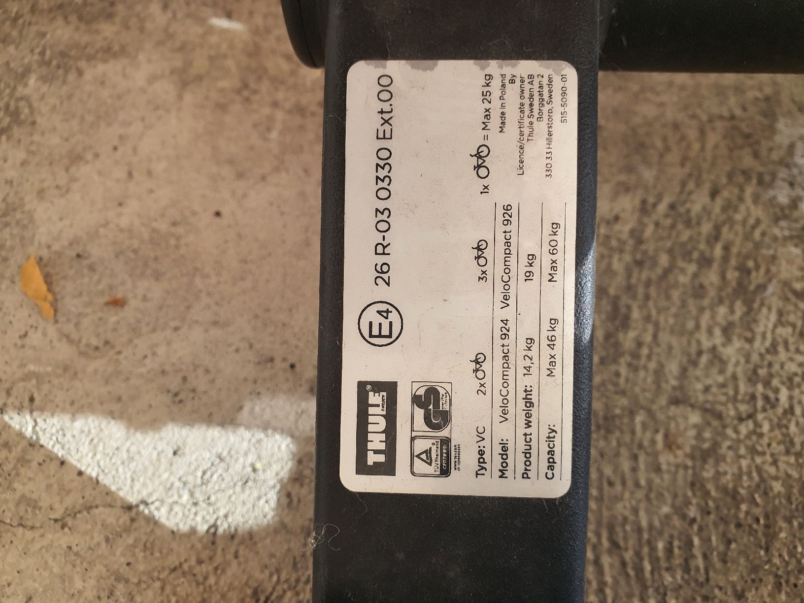 Thule Alle Ersatzteile: veloträger Thule 924 – Gebraucht aus Bubikon von str_92ww 1