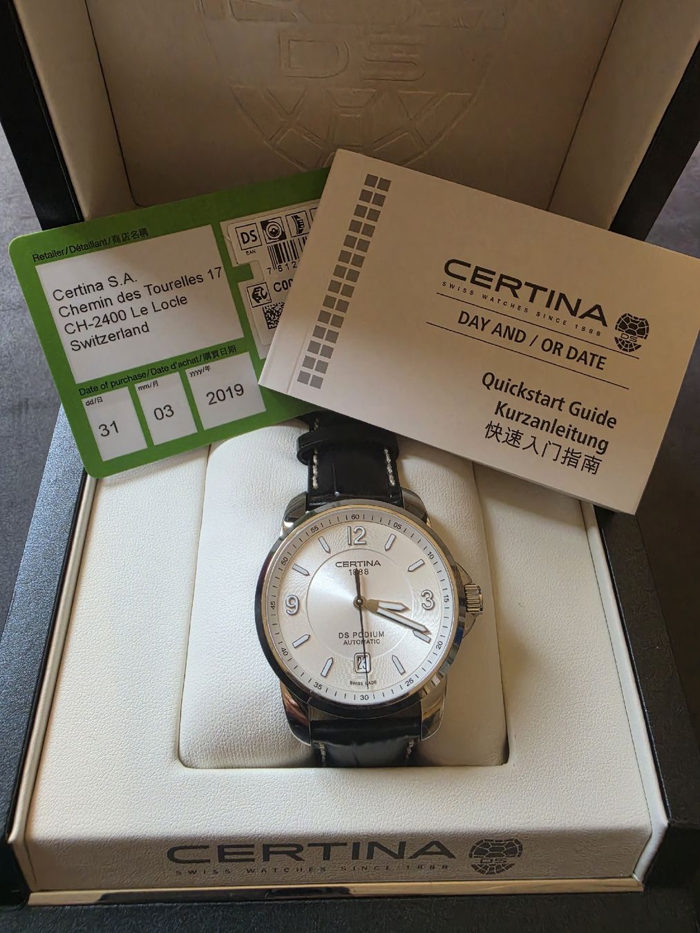 Certina Orologi: Certina DS Podium Automatic – Nuovo e nell'imballaggio originale da thun venduto da msb13