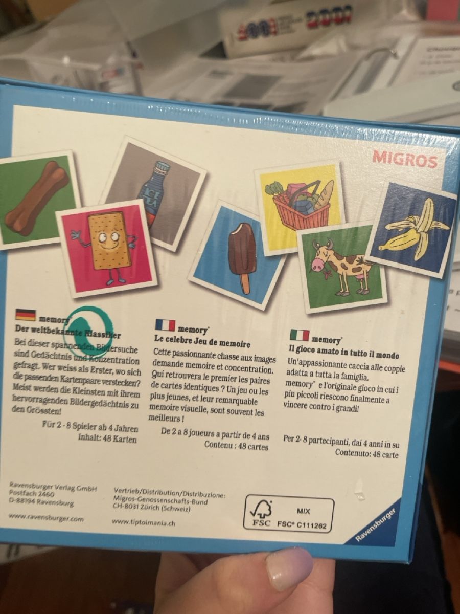 Migros Giochi: Memory – Nuovo e nell'imballaggio originale da Lausanne venduto da log_rrq7 1