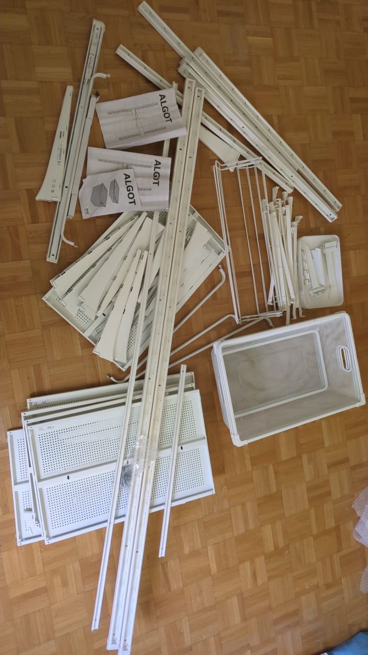 Ikea Étagères: Algot Aufbewahrungssystem / wall-mounted storage – D'occasion à Zürich par bisounours19