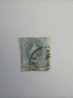 Briefmarke Helvetia 25 Rp. dunkelblau 1882 guter Zustand