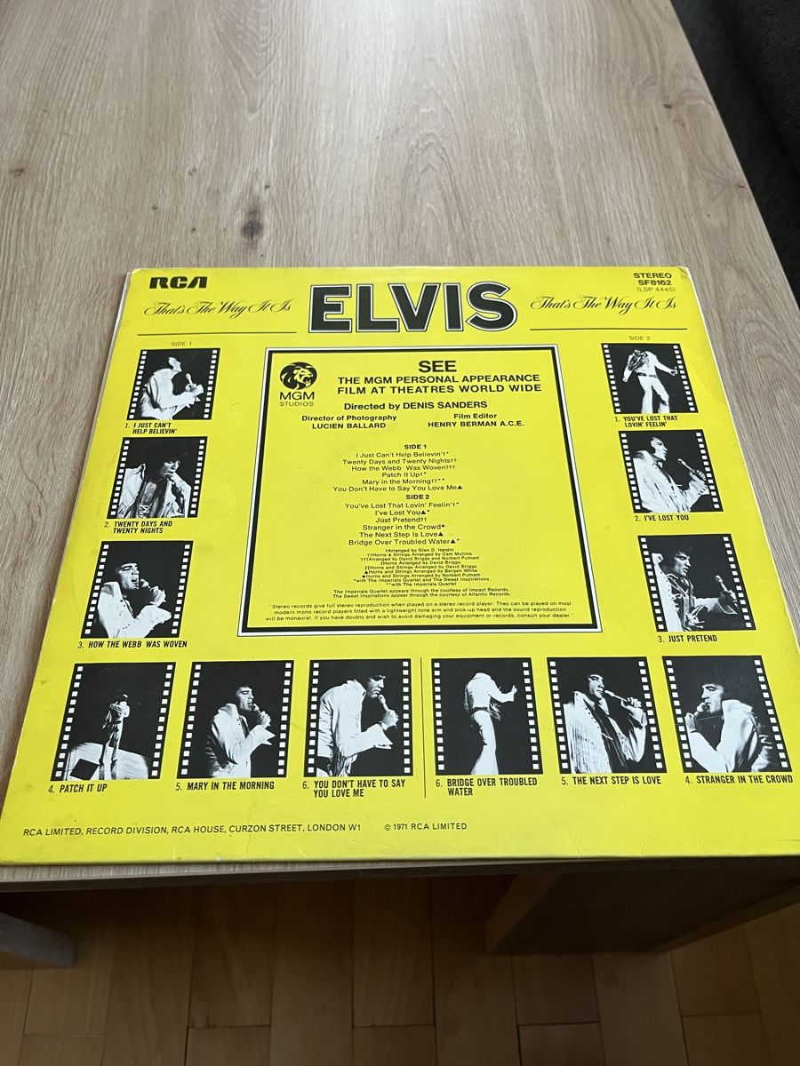 Schallplatten: Original Elvis Schallplatte - That's the Way It Is – Gebraucht aus Münchenstein von mbc_sbc8 1