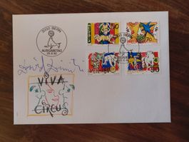 Dimitri Viva Circus Erstagsbrief signiert