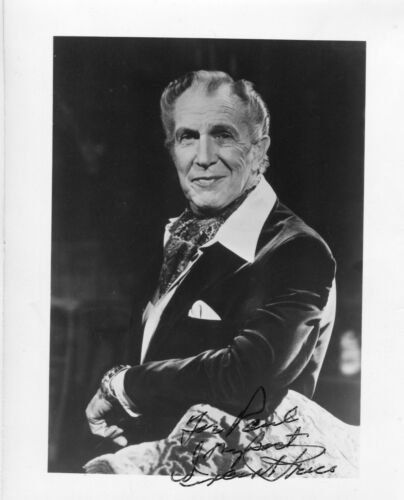 Autographes: ORIGINAL UNTERSCHRIFT VON VINCENT PRICE – D'occasion à Egg b. Zürich par Dbunny