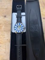 Armbanduhr Swisstime Edelstahlgehäuse Lederband neuwertig