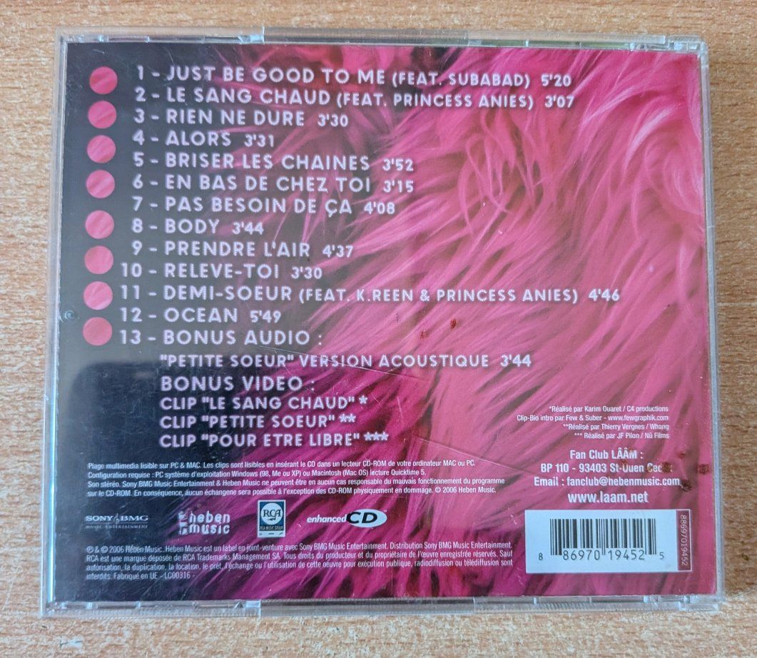 CDs: CD Lââm Le Sang Chaud – Gebraucht aus Cernier von Poussetofiol 1